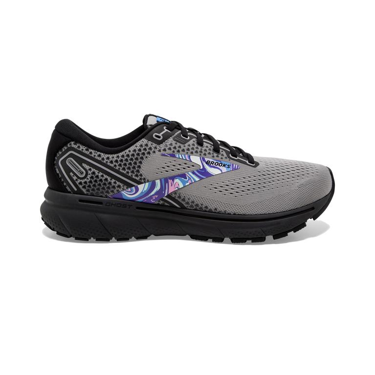 Brooks GHOST 14 Cushioned Road Running Shoes Mens Online - Primer Grey/Black/Alloy (URP632107)